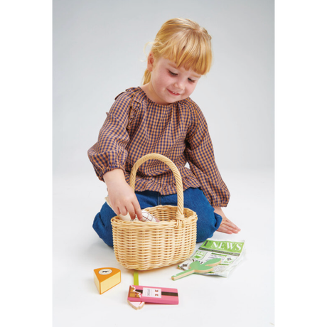 Tender Leaf Wicker Shopping Basket Set