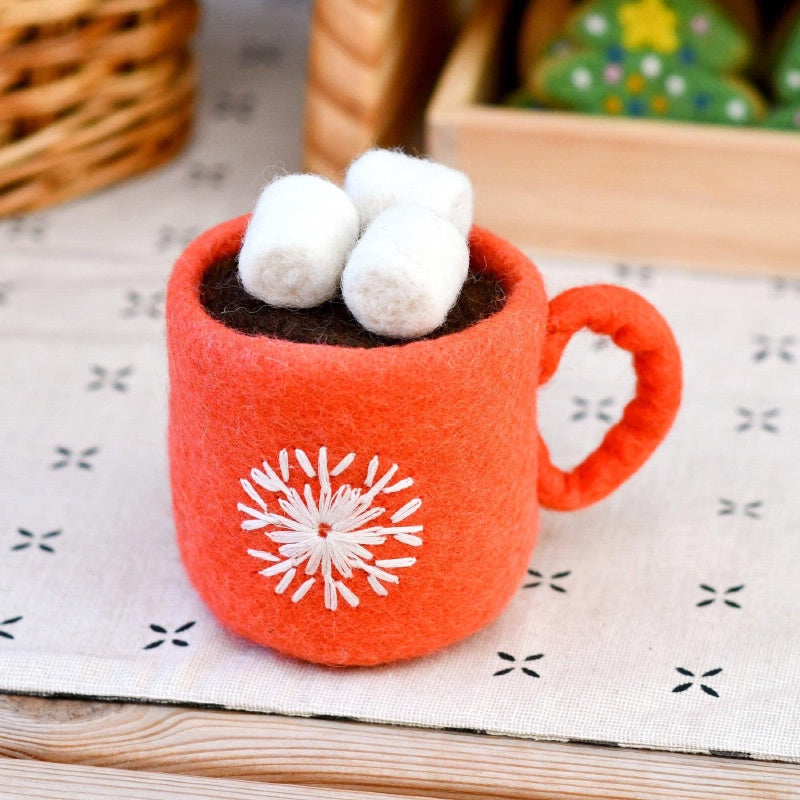 Felt Santa's Snacks/ Red Hot Chocolate Cup