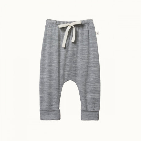 Nature Baby Merino Drawstring Pants - Grey Marle