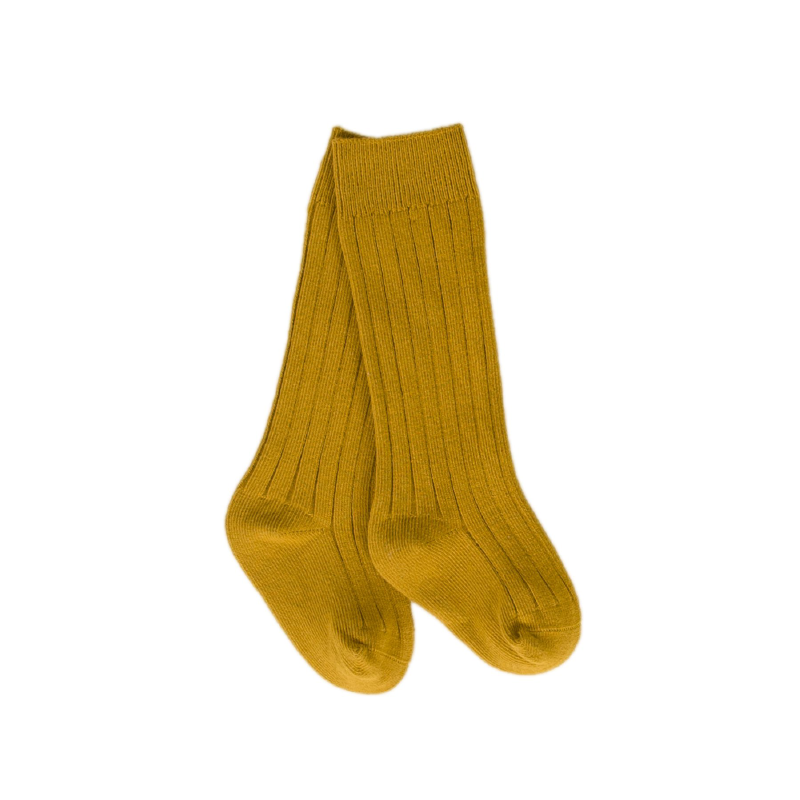 Peggy Tedi Knee High Socks - Mustard