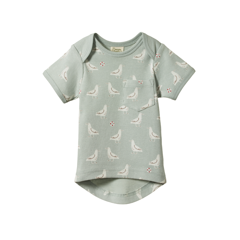 Nature Baby SS Pocket Tee - Albie Print
