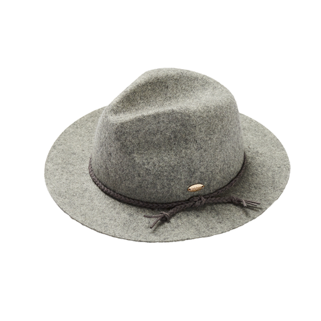 Acorn Lani Wool Fedora - Grey