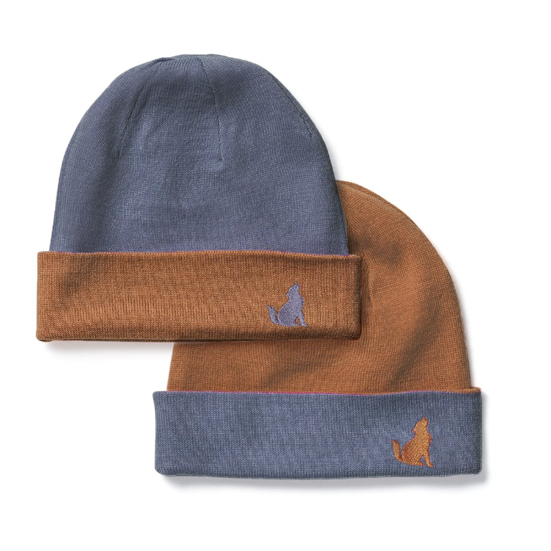 Crywolf Reversible Beanie - Indigo/Rust