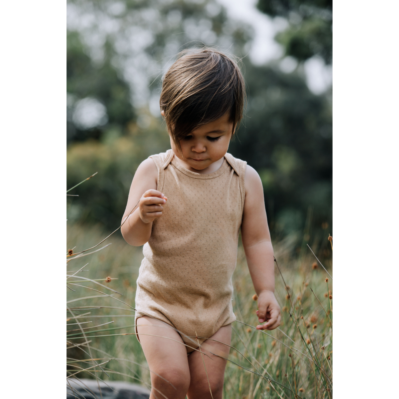 Sustainable Sleeveless Bodysuit - Dark Brown
