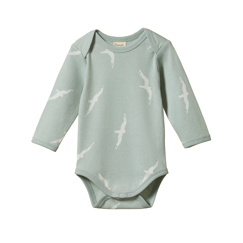 Nature Baby LS Bodysuit - Flying Albatross