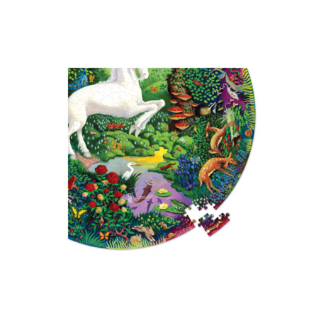 Eeboo 500Pc Round Puzzle - Unicorn
