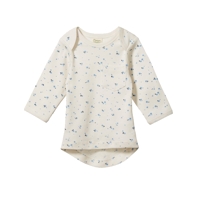 Nature Baby LS Pocket Tee - Daisy Print