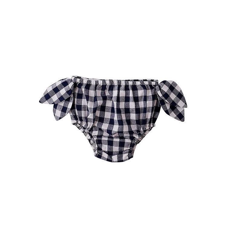Peggy Lux Nappy Cover - Navy Check at Shorties
