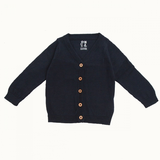 Nature Baby Cotton Knit Cardigan - Navy