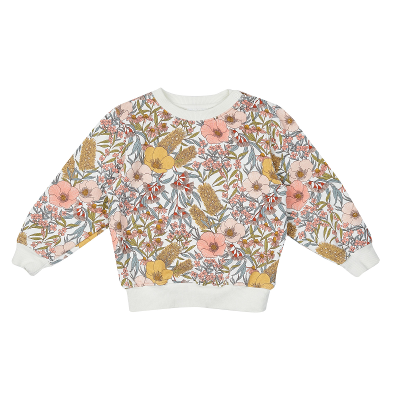 Goldie & Ace Relaxed Sweater - Vintage Floral