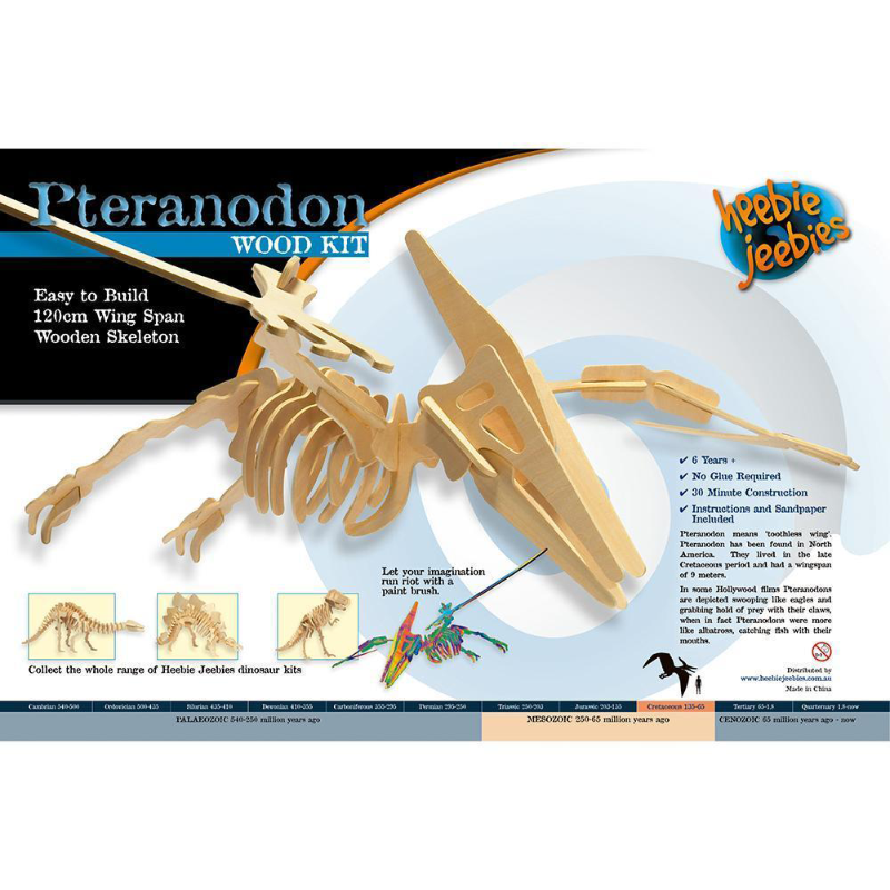 Heebie Jeebies Wood Kit Dinosaur - Pteranodon Large