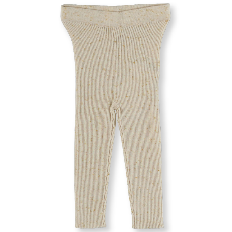 Grown Ribbed Speckle Legging - Golden Speckle