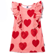 Littlehorn Hearts Dress Dark Pink