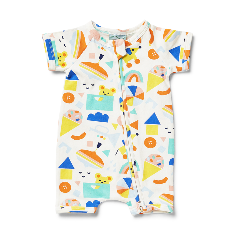 Halcyon Nights SS Zip Suit - Toy Box