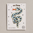 Iron On Patch - Blue Snake