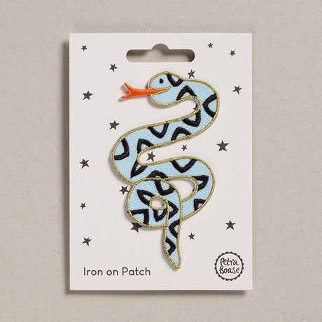 Iron On Patch - Blue Snake