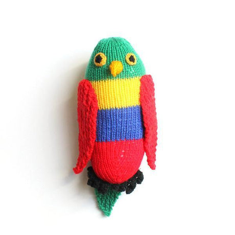 Handknitted Rainbow Lorikeet