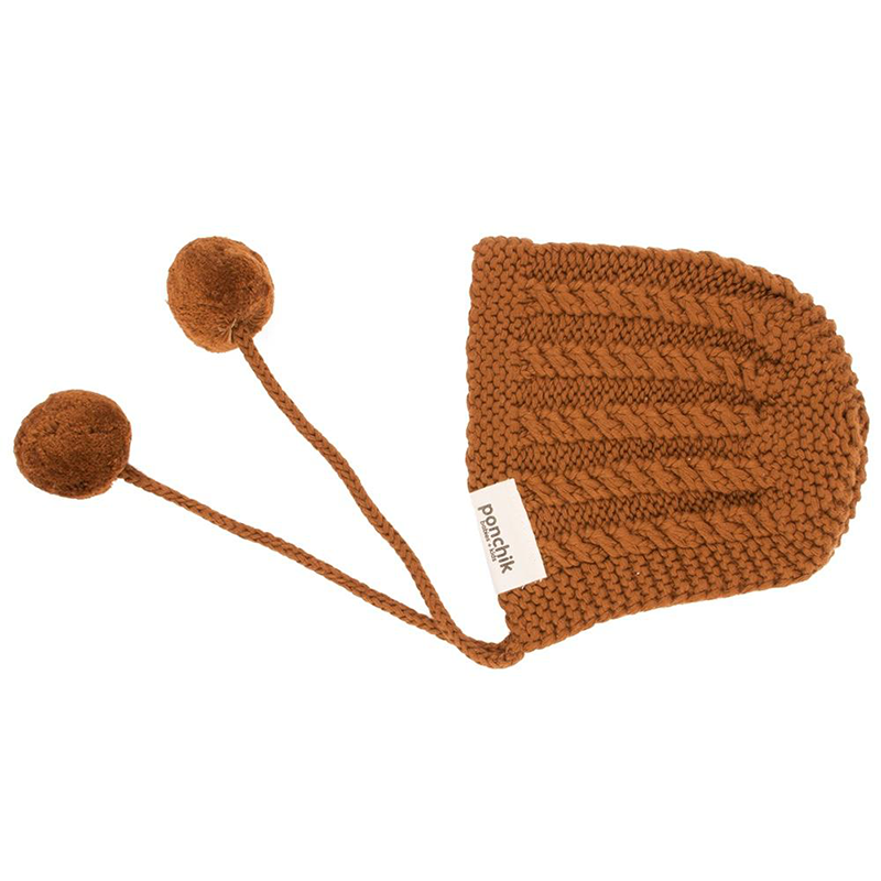 Ponchik Knitted Bonnet - Maple Syrup