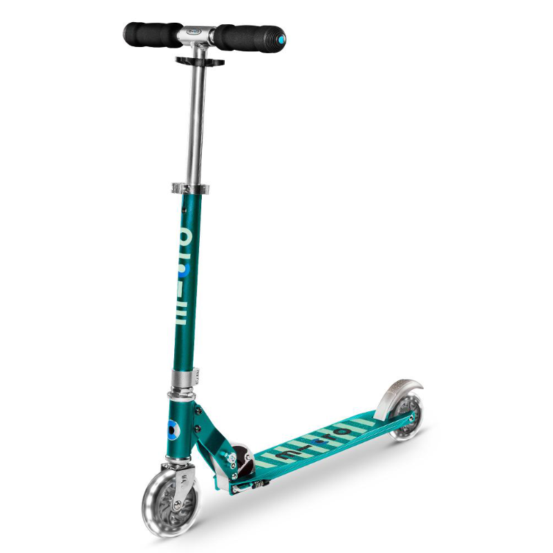 Micro Sprite LED Scooter - Sea Green Stripe