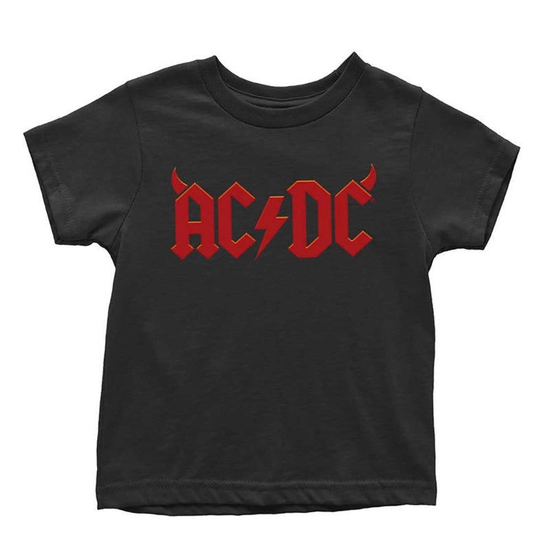 ACDC Toddler Tshirt - Black Horns