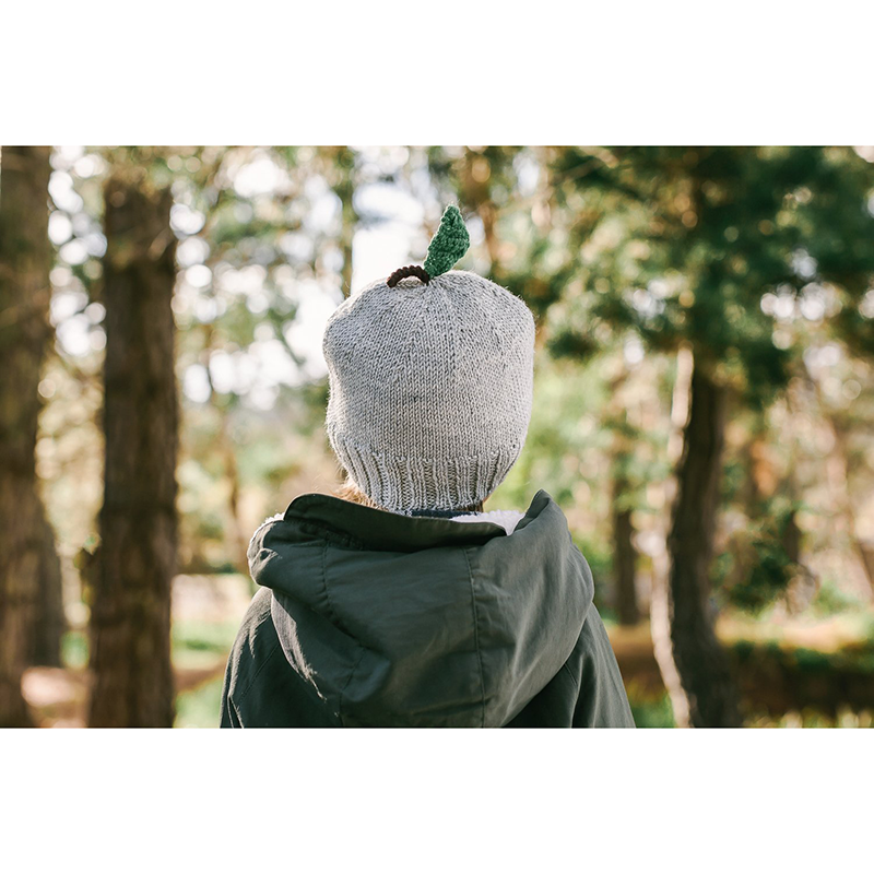 Acorn Apple Beanie - Grey