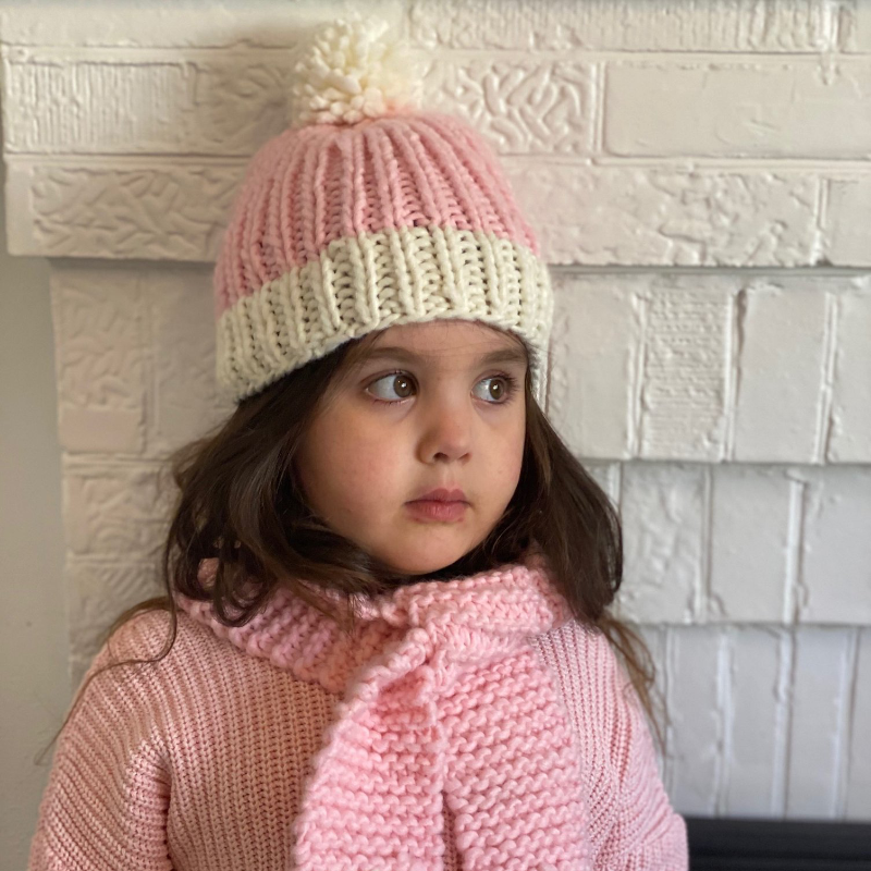 Acorn Traveller Chunky Beanie - Pink