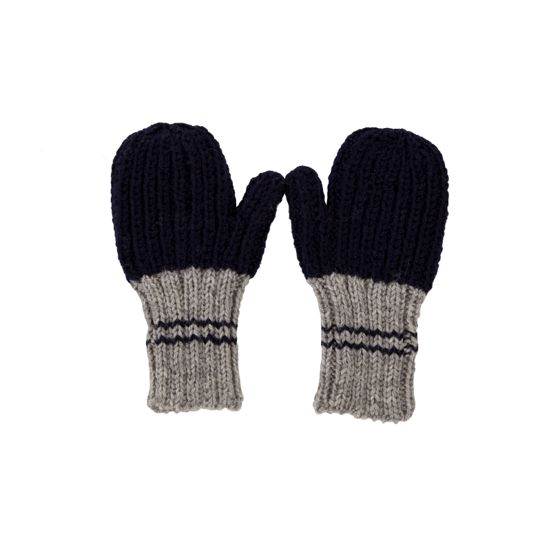 Acorn Campside Ribbed Mittens - Navy