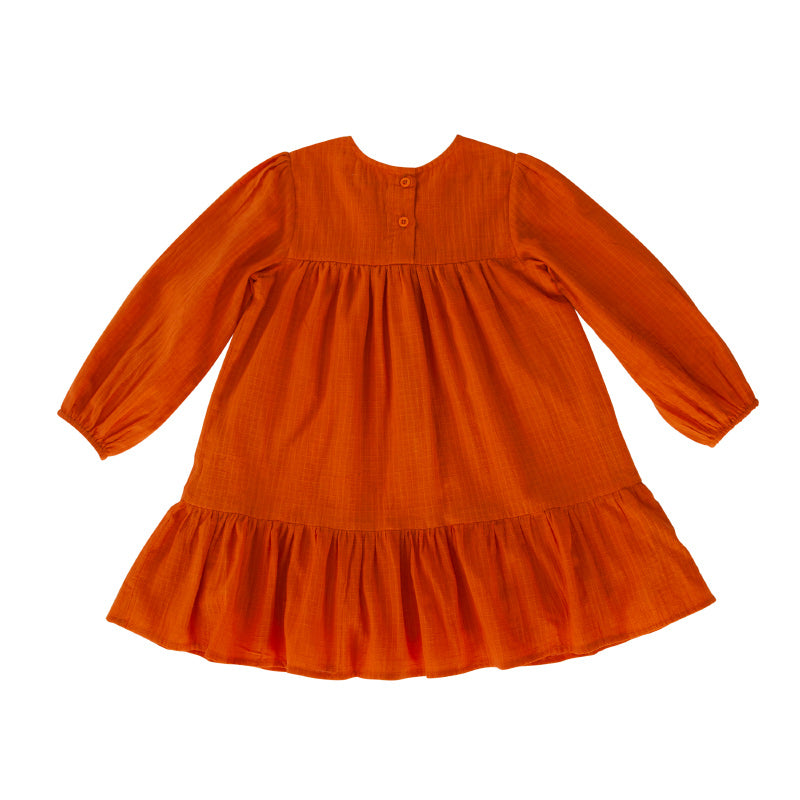 Peggy Trizay Dress - Peach Caramel