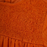 Peggy Trizay Dress - Peach Caramel