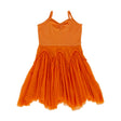 Peggy Velvet Dress - Peach Caramel