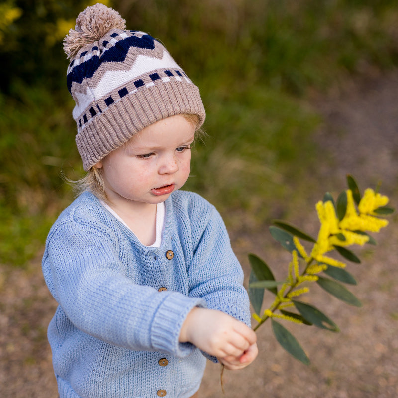 Acorn Colorado Merino Beanie - Navy