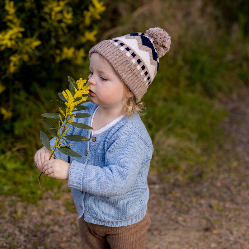 Acorn Colorado Merino Beanie - Navy