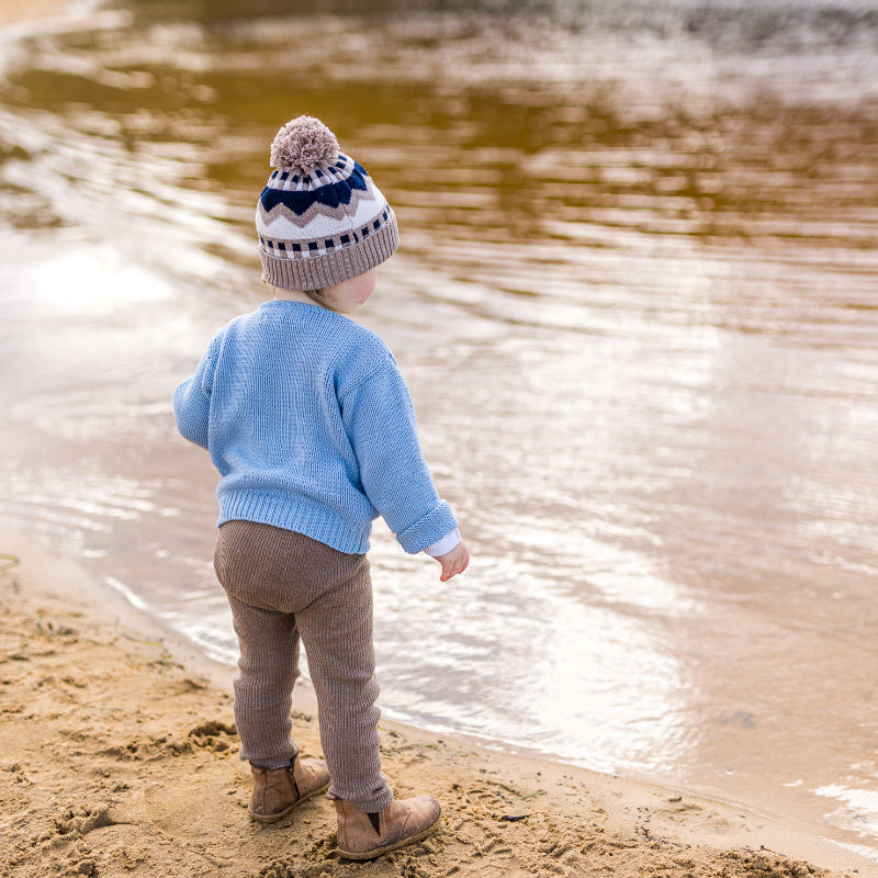 Acorn Colorado Merino Beanie - Navy