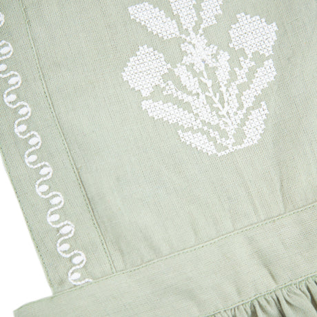 Peggy Cassia Pinafore - Nile Green