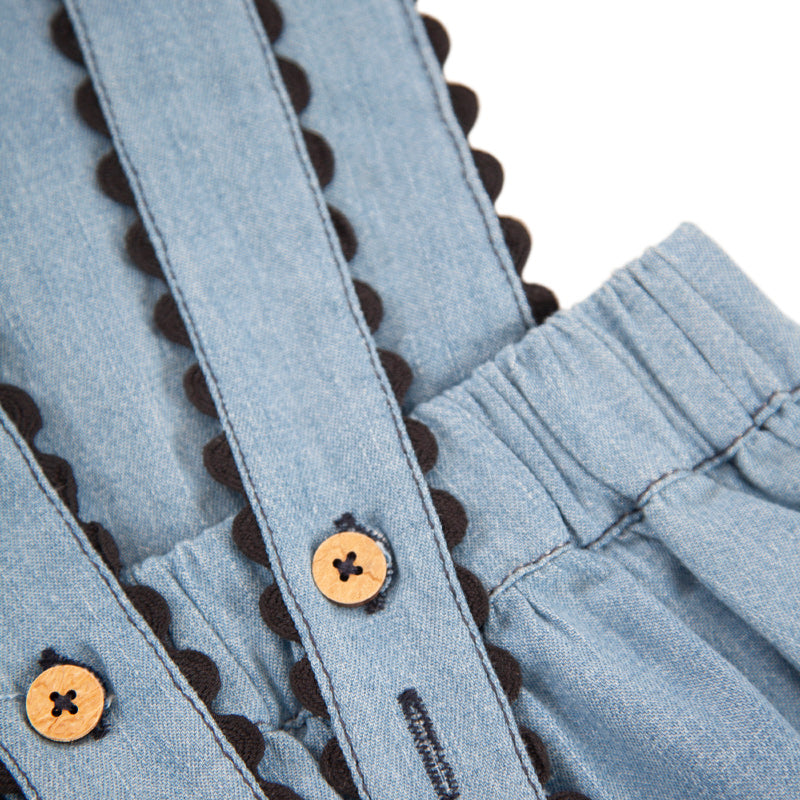 Peggy Earla Pinafore - Denim