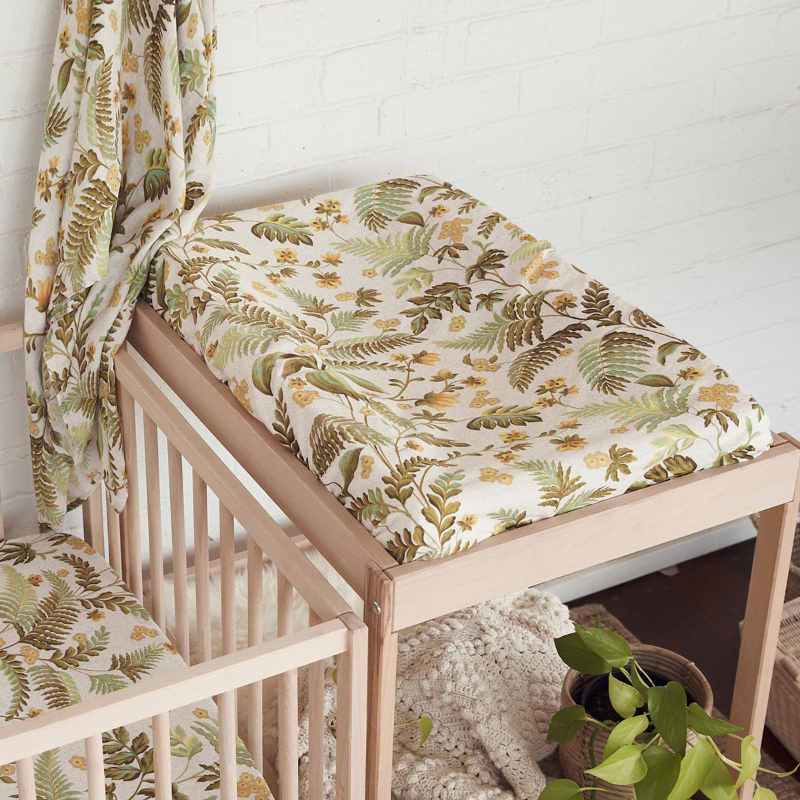 Banabae Fitted Bassinet Sheet/Change Mat - Rainforest