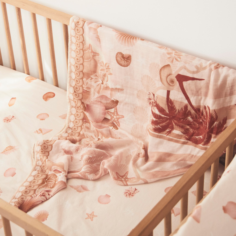 Banabae Bamboo/Org Cotton Swaddle - Shell Collector