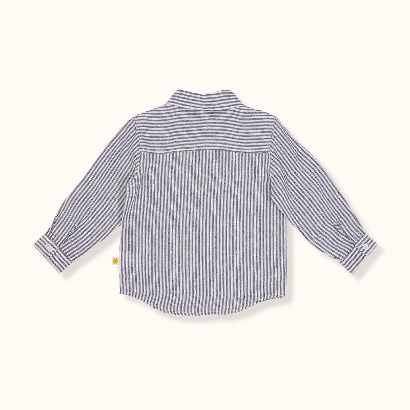 Goldie & Ace Bondi Linen Shirt - Navy Stripe