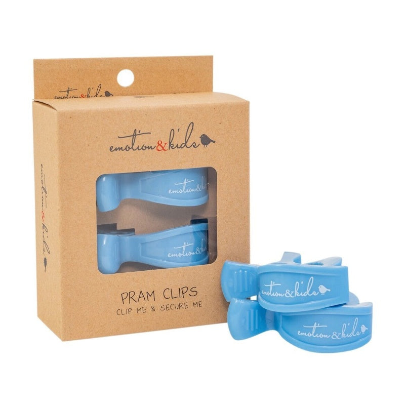 Pram Clips 2PK - Blue