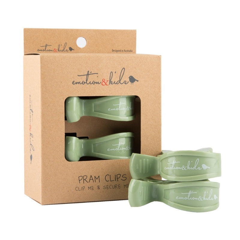 Pram Clips 2PK - Sage