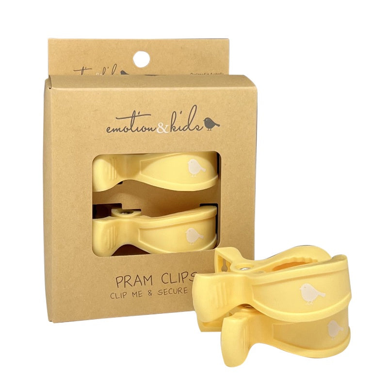 Pram Clips 2PK - Buttermilk