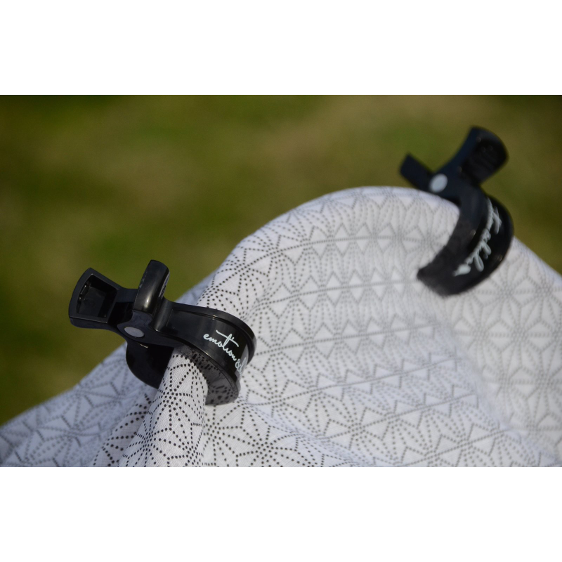 Pram Clips 2PK - Black