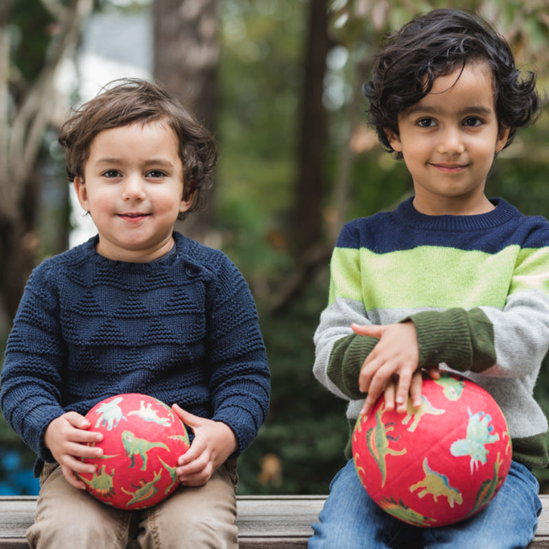 Playground Ball 5 Inch - Dinosaurs Red