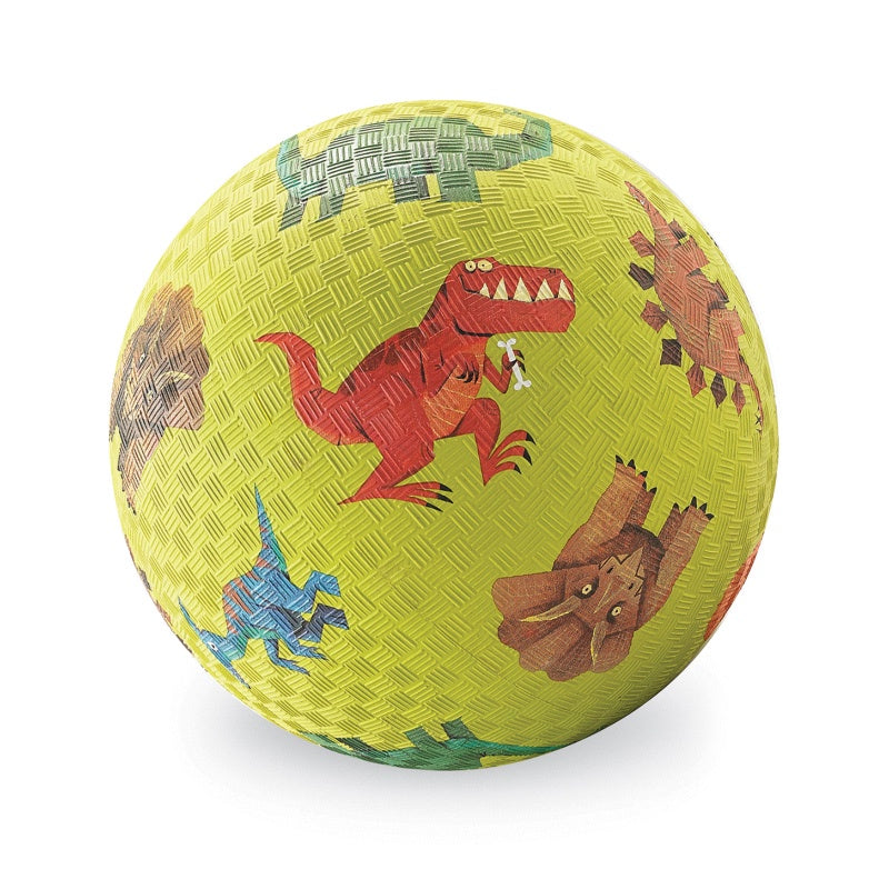 Playground Ball 7 Inch - Dinosaurs Green