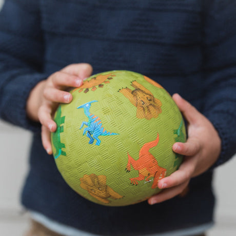 Playground Ball 7 Inch - Dinosaurs Green