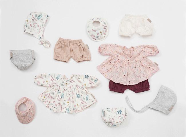 CAM CAM Doll's Clothing Set & Bonnet Pressed leaves. Dolls clothes, Miniland Dolls. Dolls clothes, furniture and bedding. Kids shop sydney