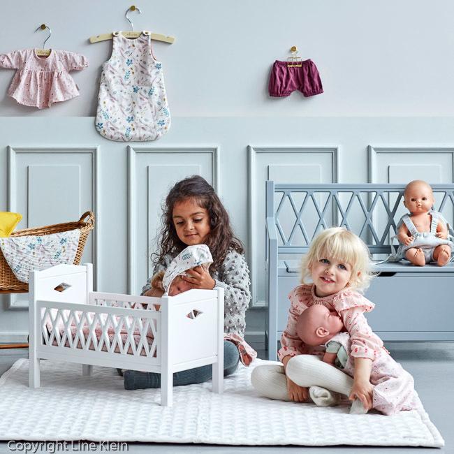 CAM CAM Harlequin Doll's Bed Blossom Pink. dolls house furniture. Kids shop sydney