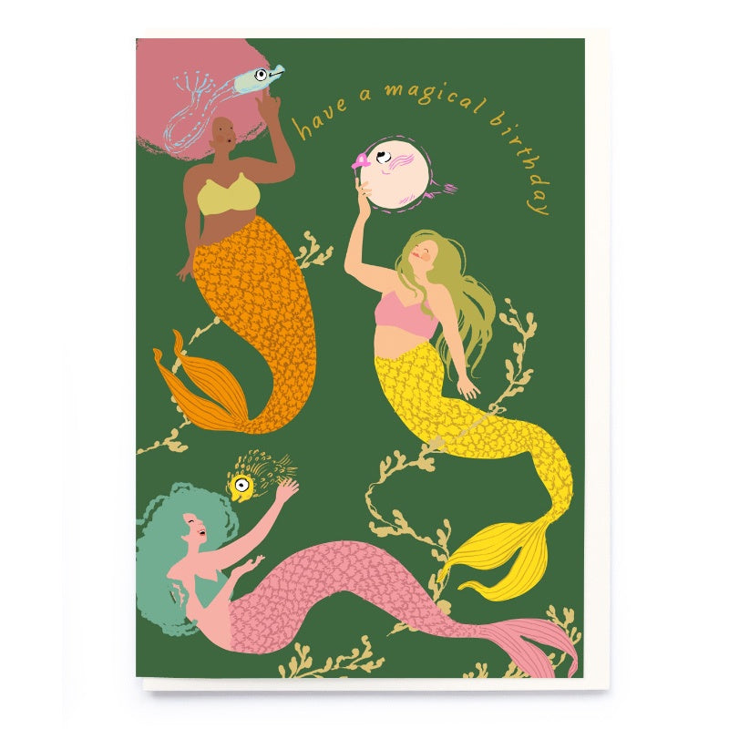 Magical Mermaid Birthday Card