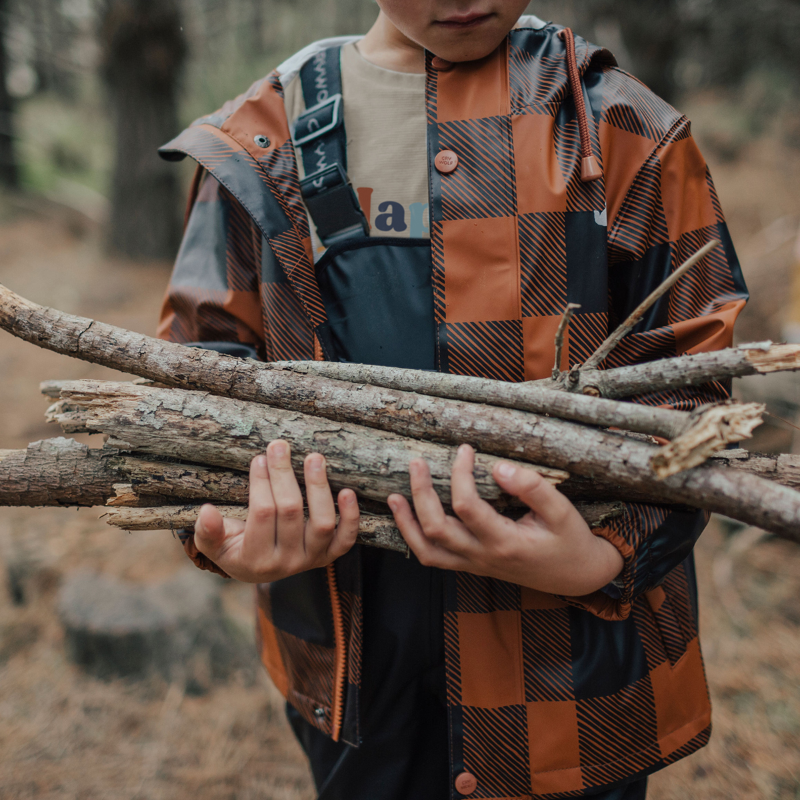Crywolf Play Jacket - Rust Plaid