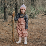Crywolf Play Rain Overalls - Dusty Rose